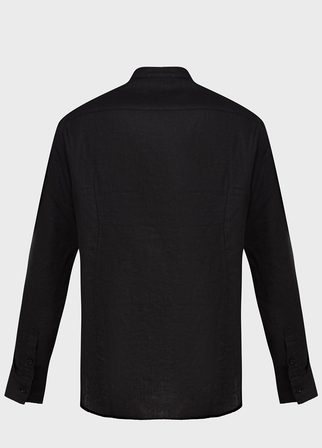 Черная кэжуал, классическая рубашка однотонная PRPY