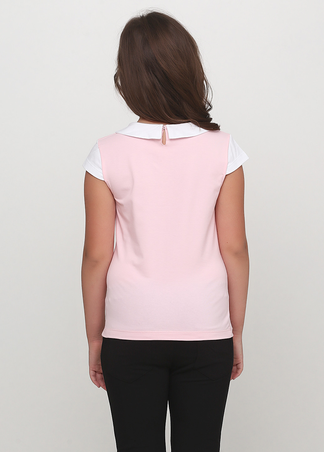 Розовая однотонная блузка Vidoli летняя