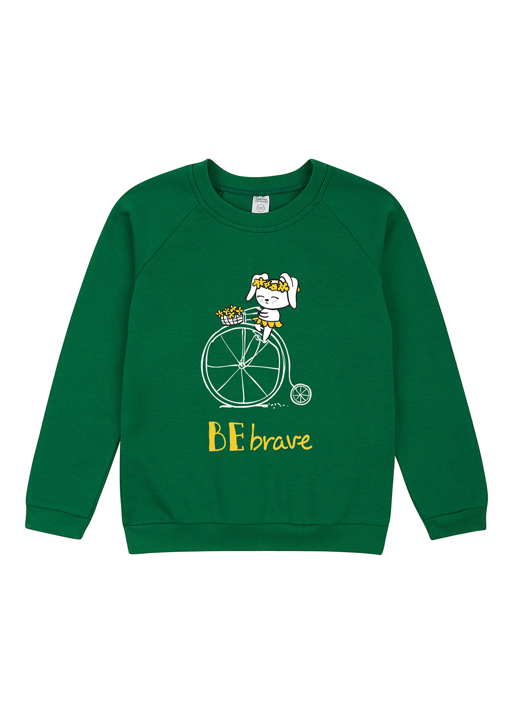 Garnamama свитшот рисунок зеленый кэжуал хлопок, интерлок