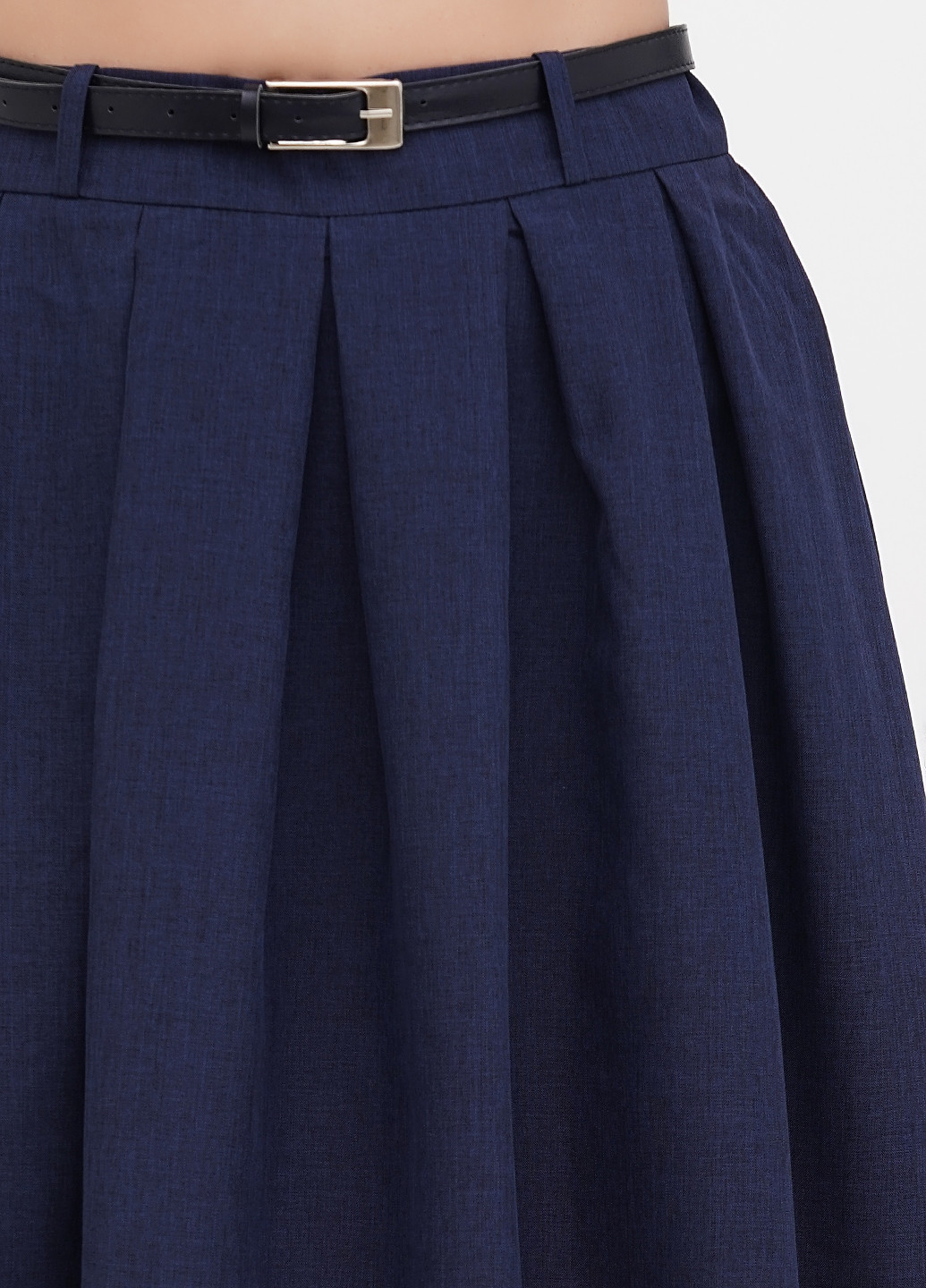 Темно-синяя кэжуал однотонная юбка Rebecca Tatti клешированная