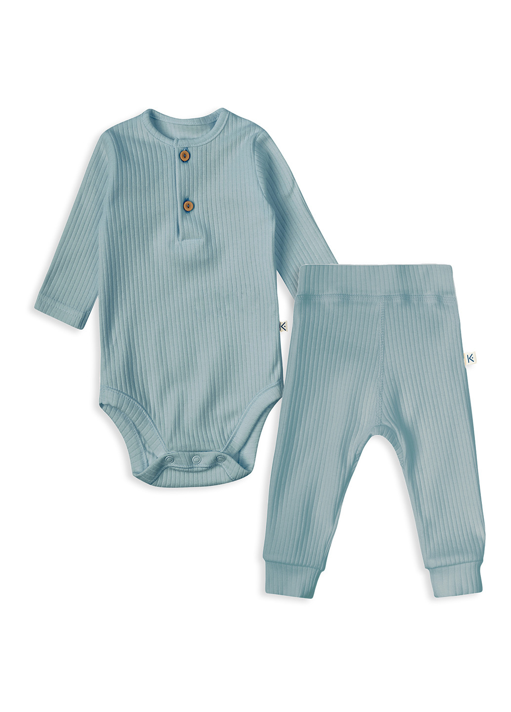 Голубой демисезонный комплект (боди, брюки) KRAKO