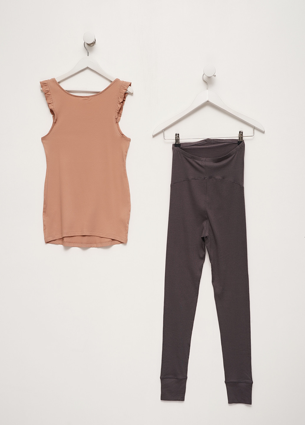 Комбинированная всесезон пижама для беременных (топ, леггинсы) H&M