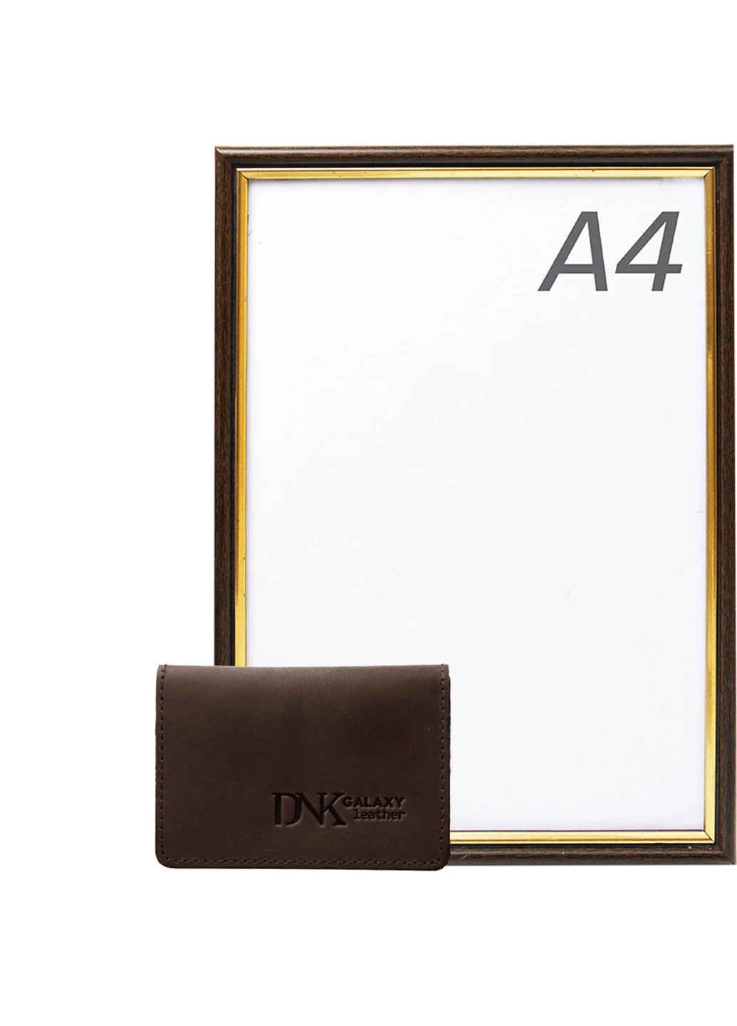 Мужская кожаная обложка для ID-паспорта 6,5х9,5х5,5 см DNK Leather (212705512)
