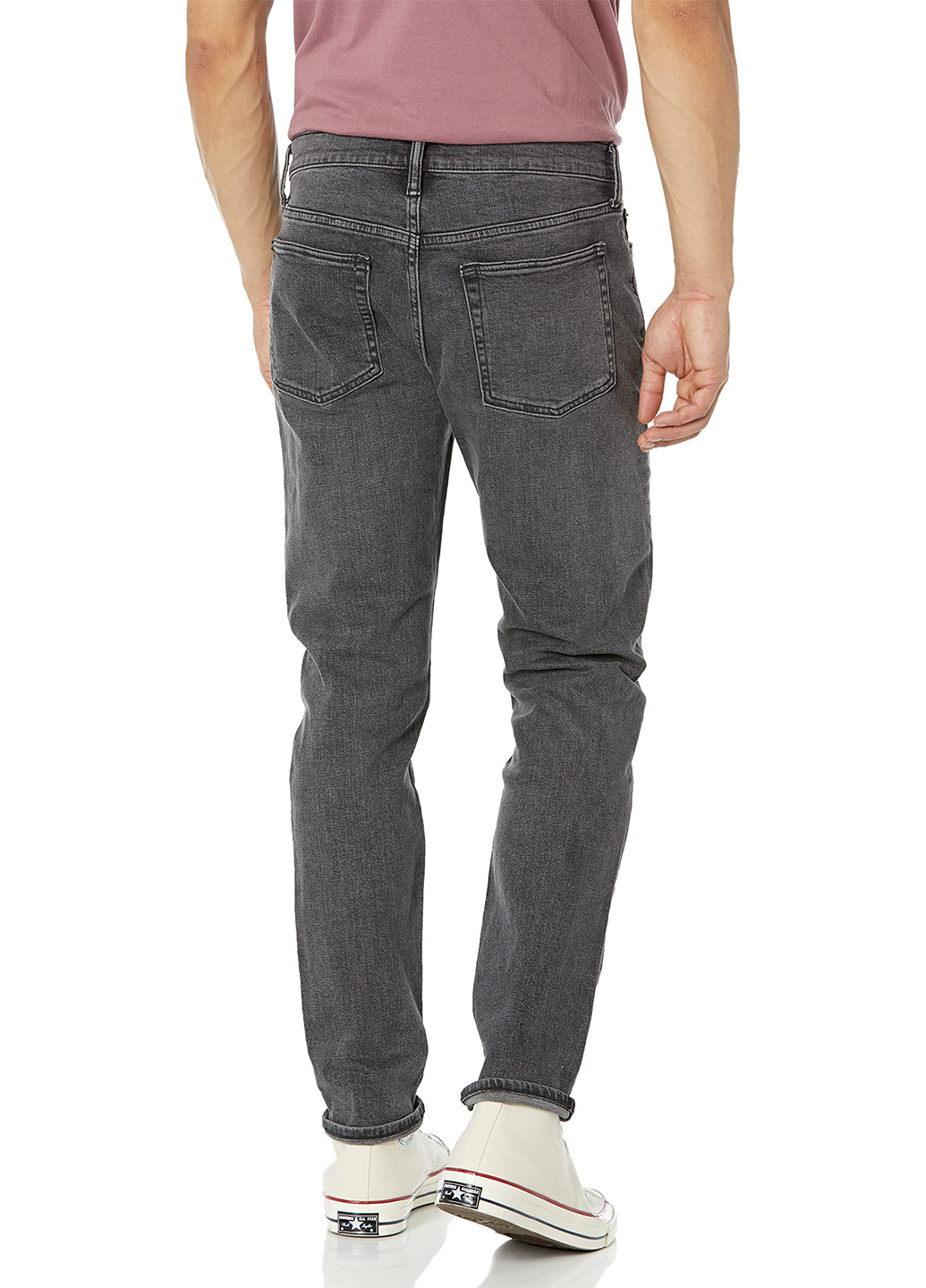 Серые демисезонные зауженные джинсы Gap