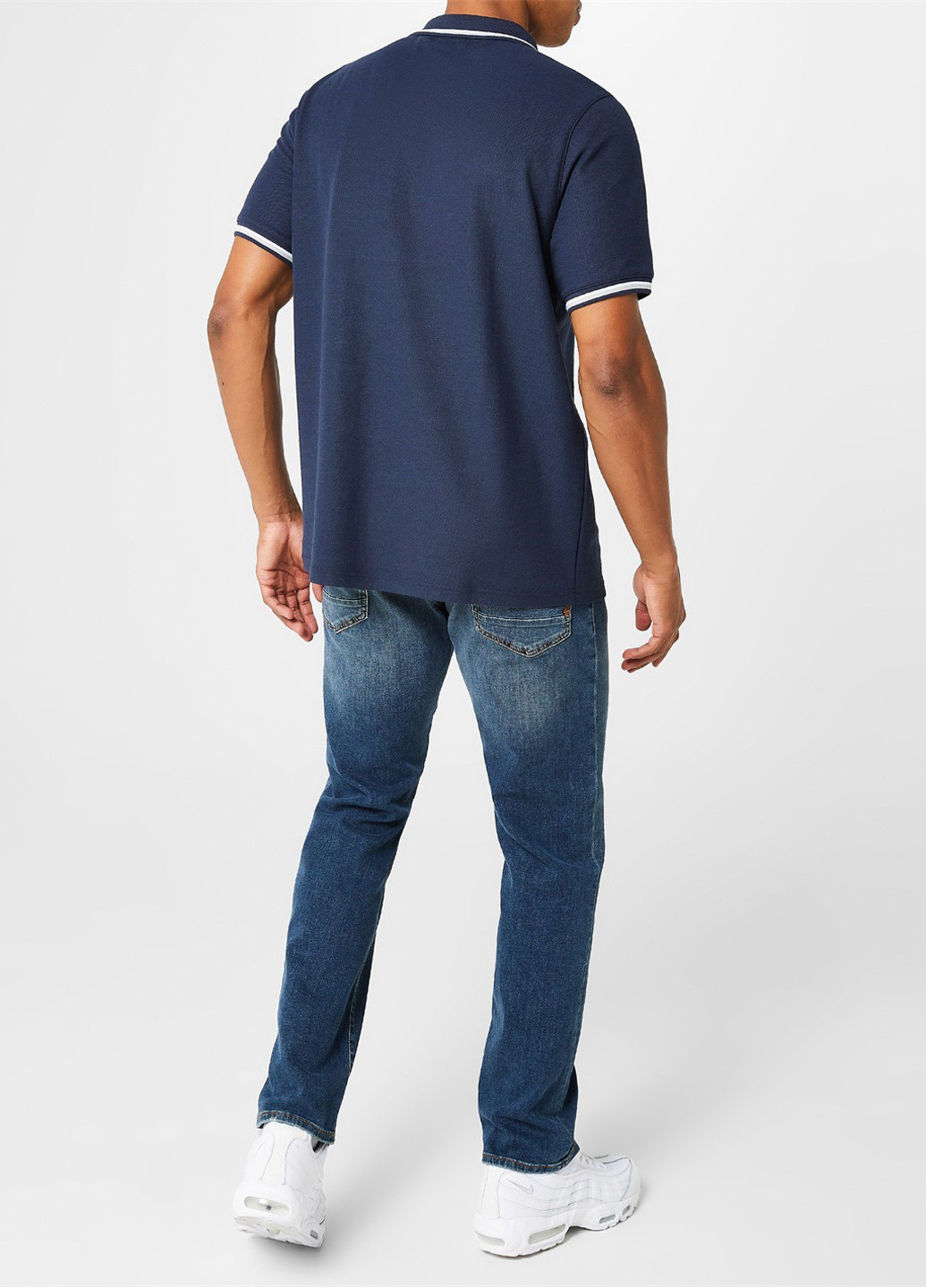 Темно-синяя футболка-поло для мужчин Slazenger с логотипом