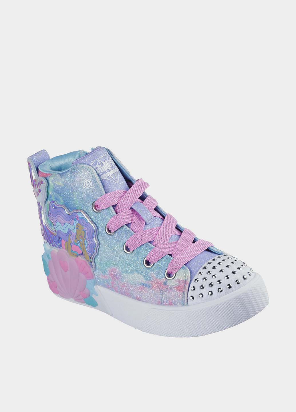 Голубые кеды Skechers