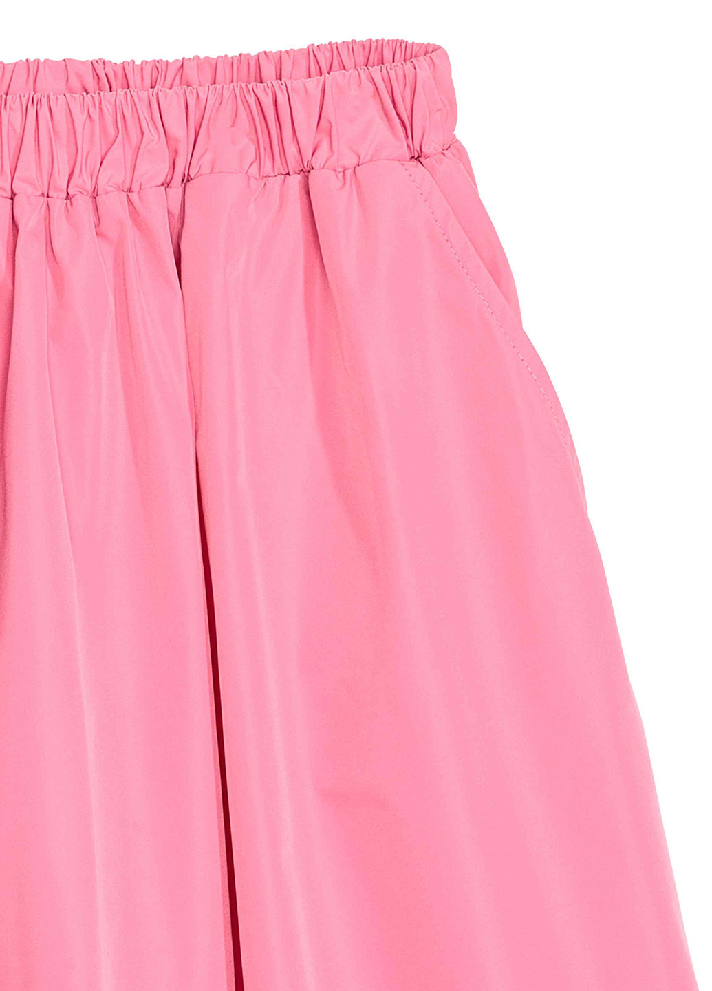 Розовая кэжуал однотонная юбка H&M клешированная-солнце