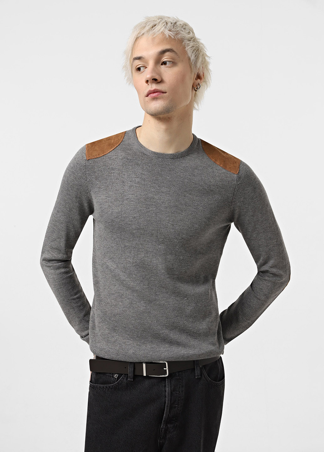 Серый демисезонный джемпер джемпер Piazza Italia