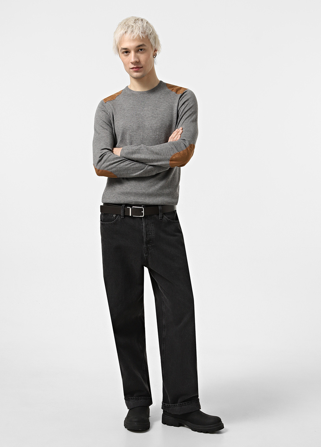 Серый демисезонный джемпер джемпер Piazza Italia