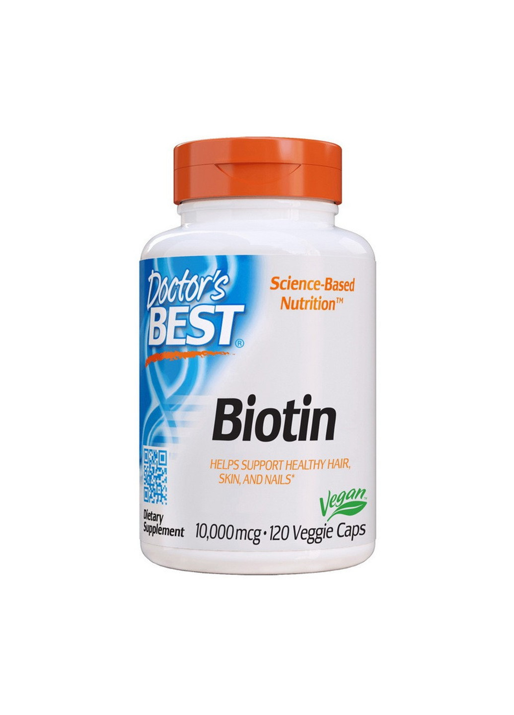 Биотин Biotin 10,000 mcg (120 капс) витамин Б7 доктор бест Doctor's Best (255409367)