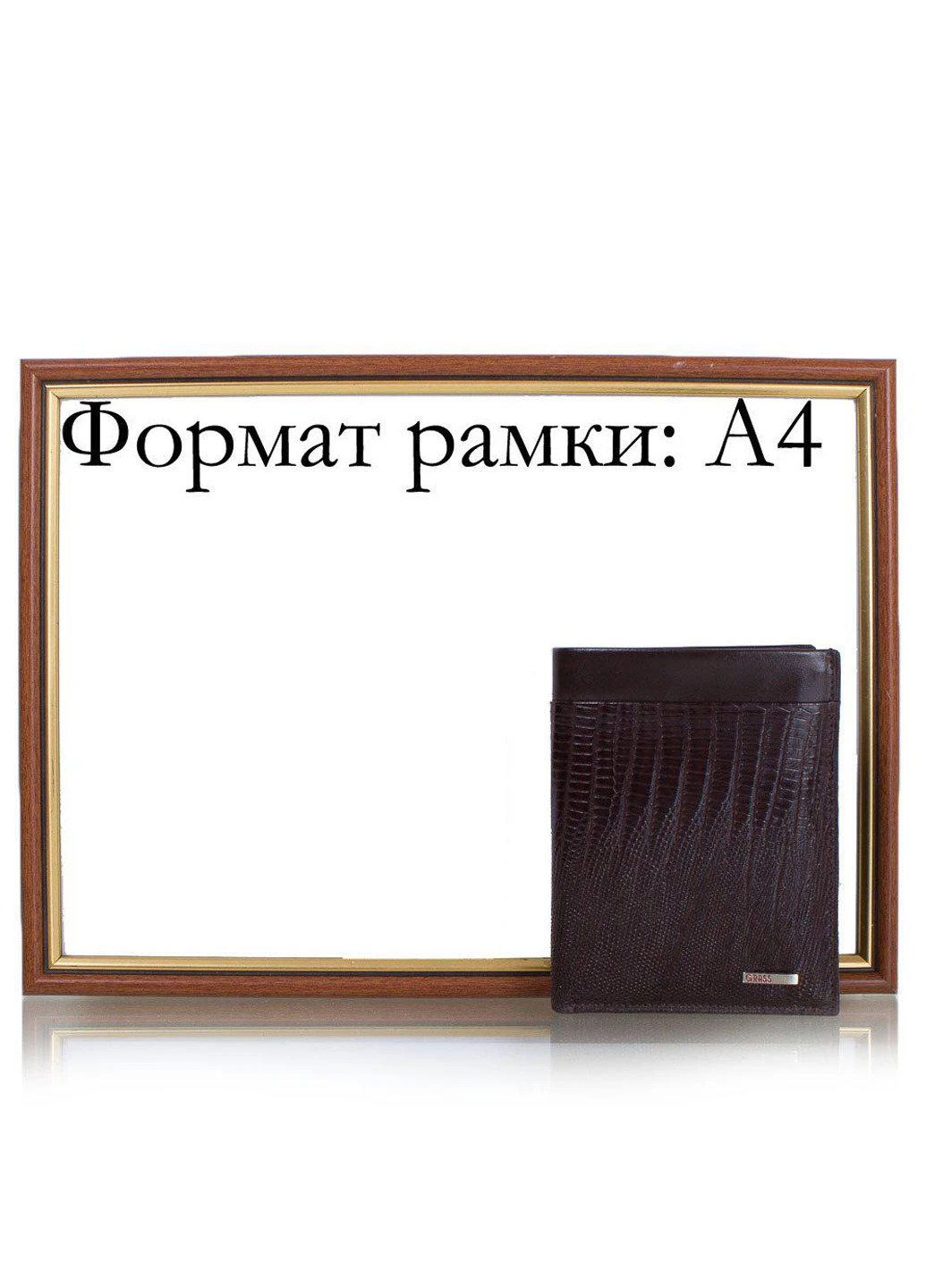 Чоловіче шкіряне портмоне 10х12,5х2,5 см Grass (195771300)