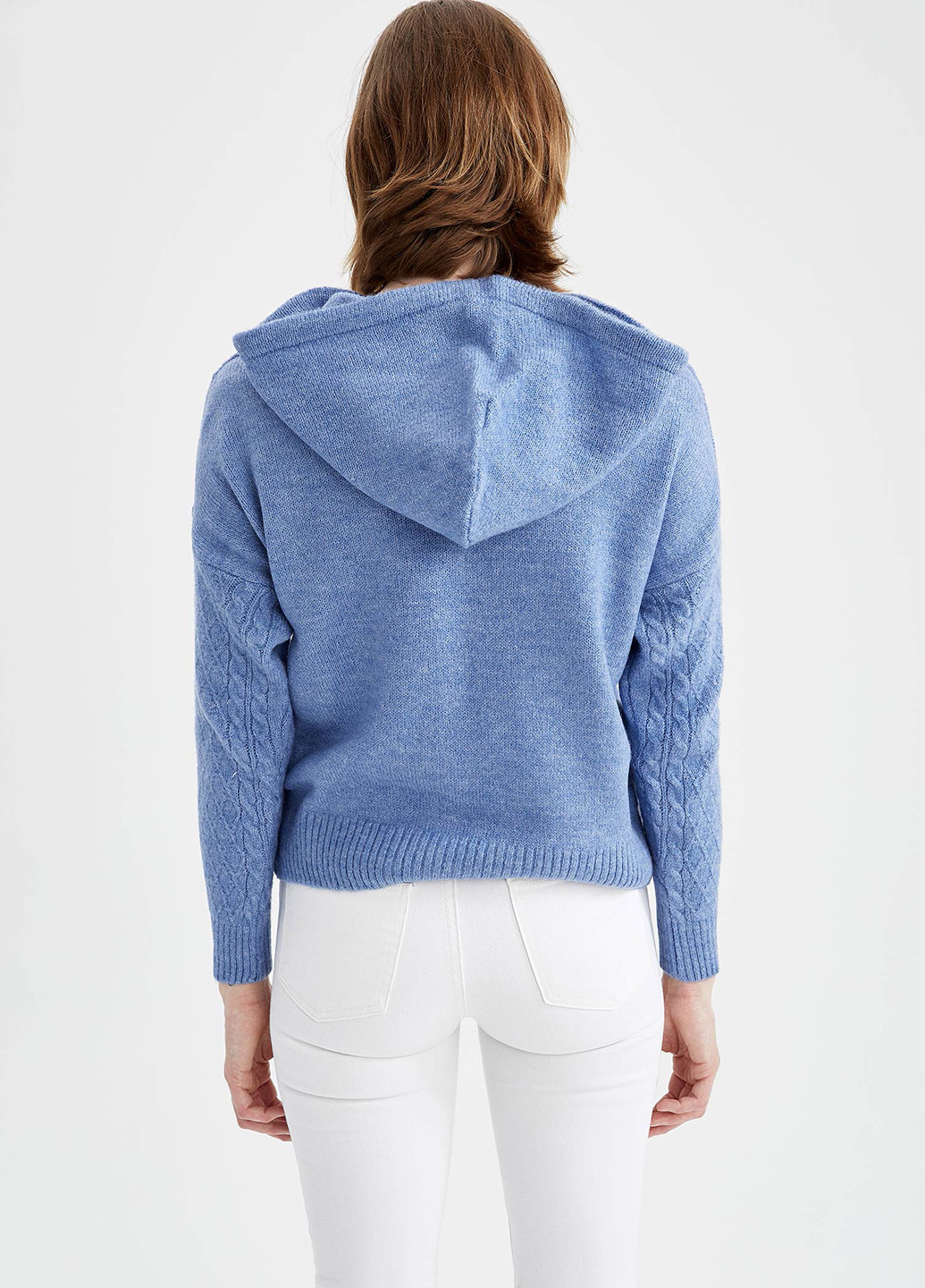 Голубой демисезонный свитер DeFacto