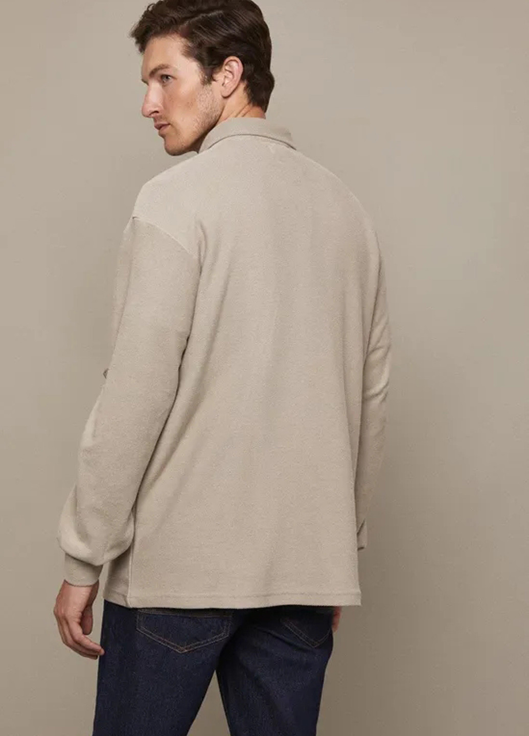 Бежевая кэжуал рубашка однотонная Burton