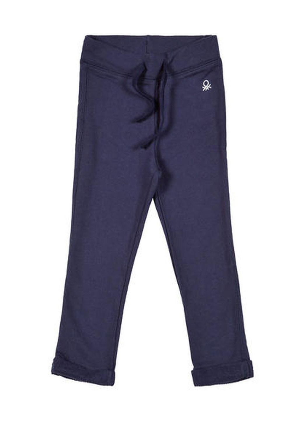 Темно-синие спортивные демисезонные прямые брюки United Colors of Benetton