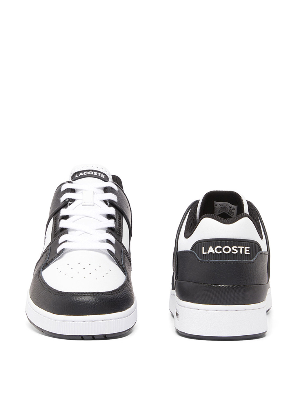 Черно-белые кроссовки Lacoste COURT CAGE