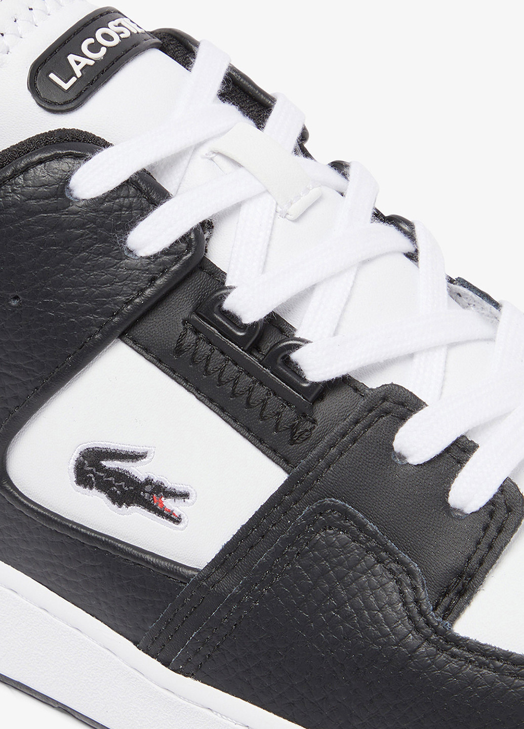 Черно-белые кроссовки Lacoste COURT CAGE