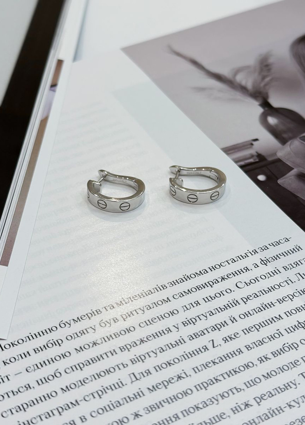 Сережки Silver Flame (317284831)