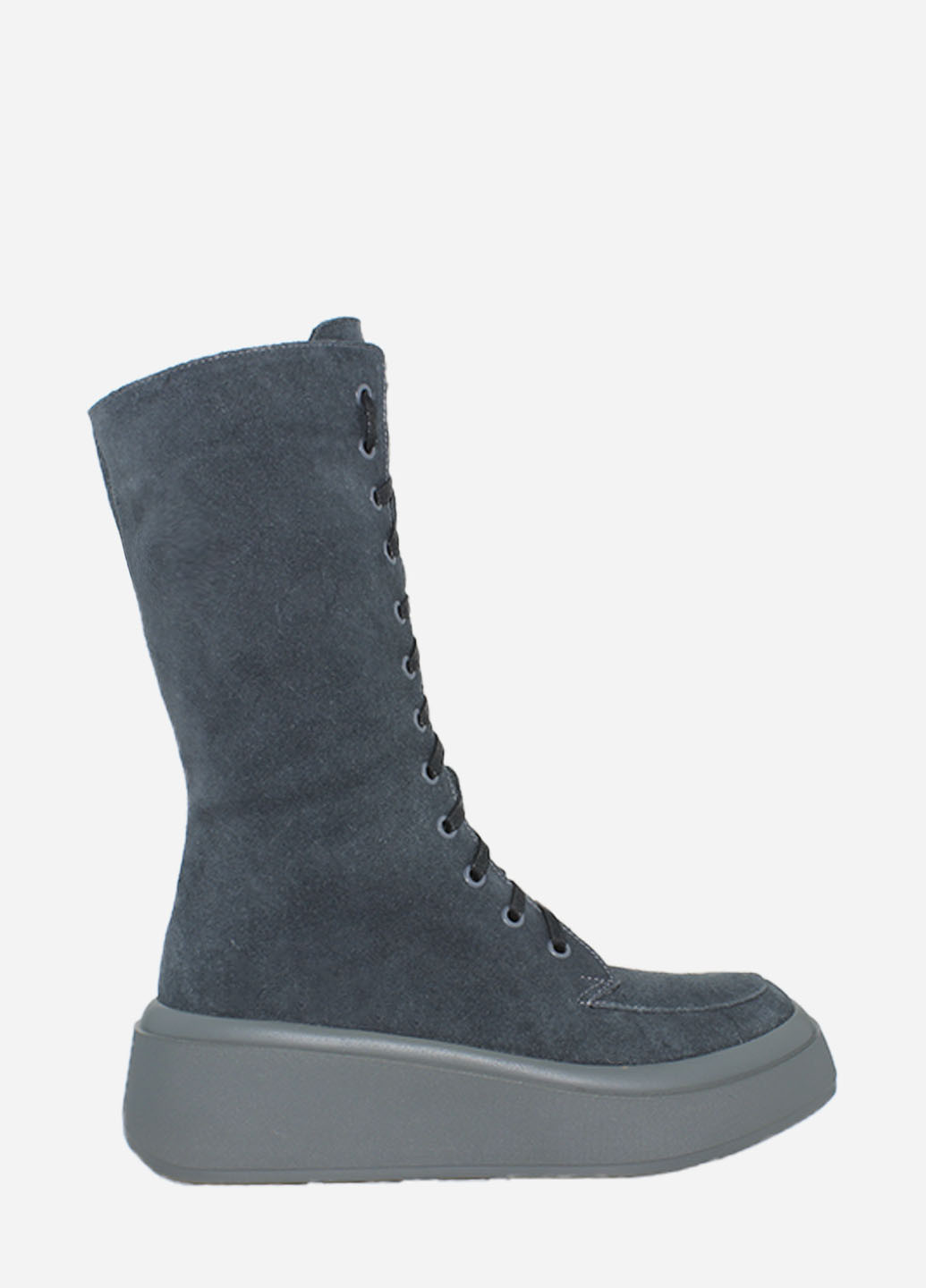 Зимние ботинки re2713-2-3346-11 серый El passo из натуральной замши