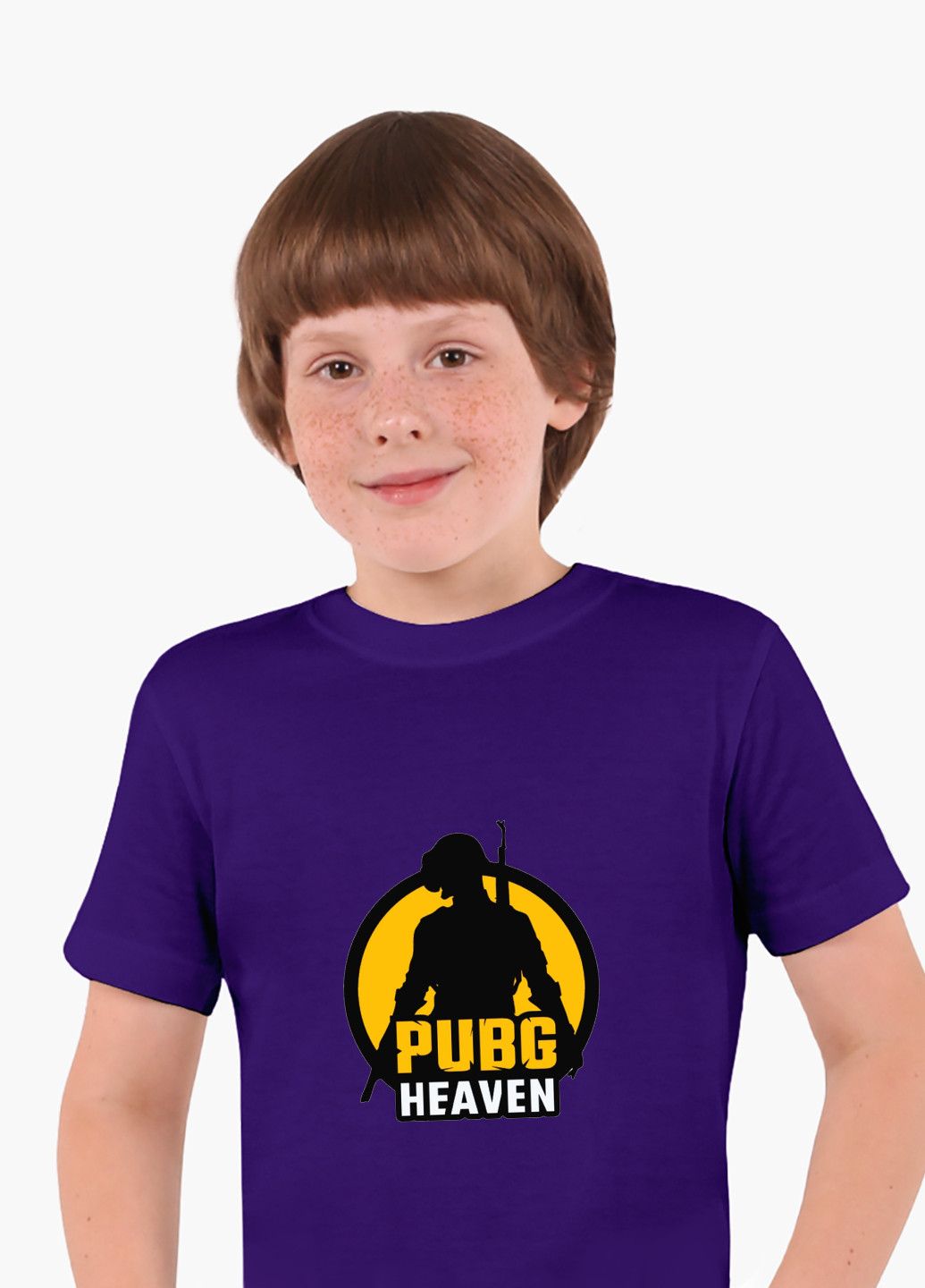 Фіолетова демісезонна футболка дитяча пубг пабг (pubg) (9224-1185) MobiPrint