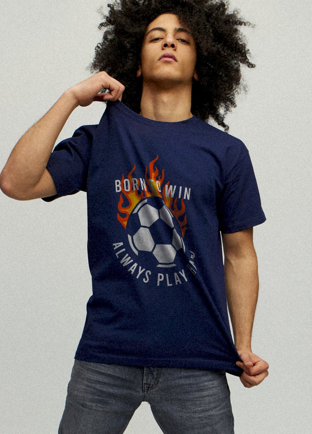 Темно-синя футболка чоловіча YAPPI