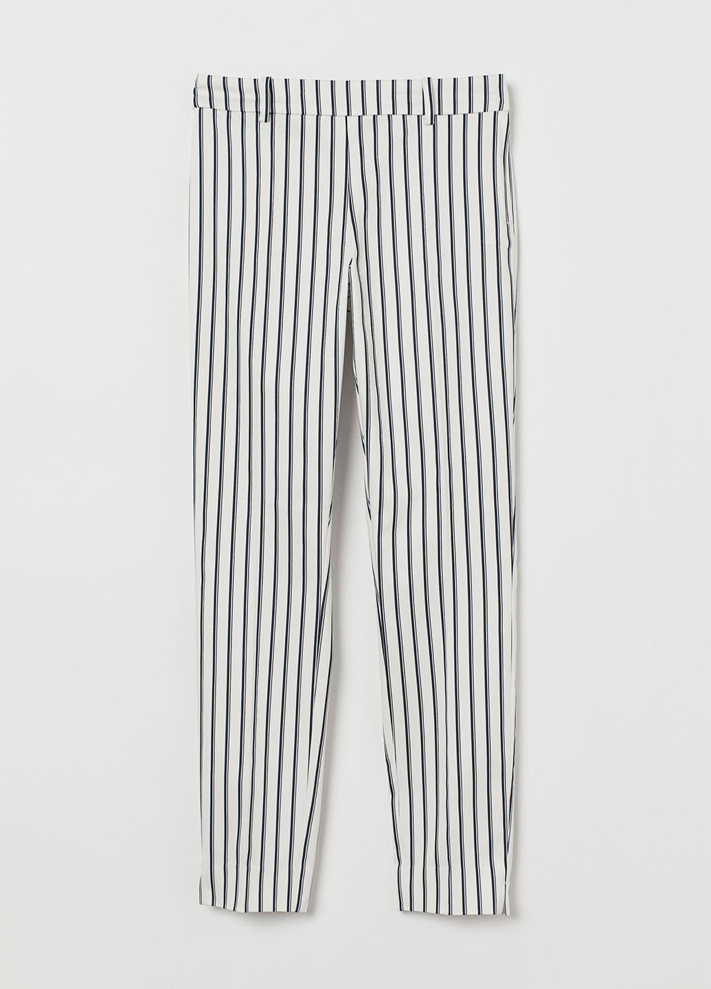 Комбинированные кэжуал летние зауженные брюки H&M
