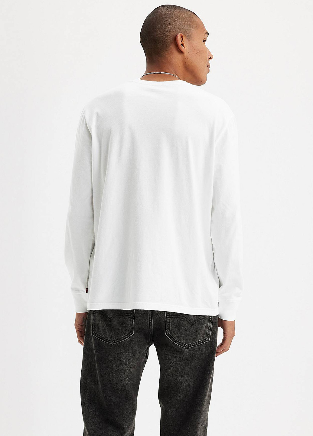 Белый демисезонный кэжуал лонгслив Levi's с рисунком
