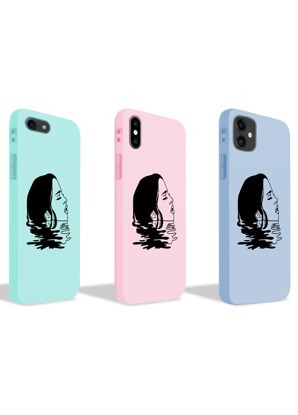 Чохол силіконовий Apple Iphone Xr Контурний мінімалізм (Contour minimalism) (8225-1362) MobiPrint (219777688)