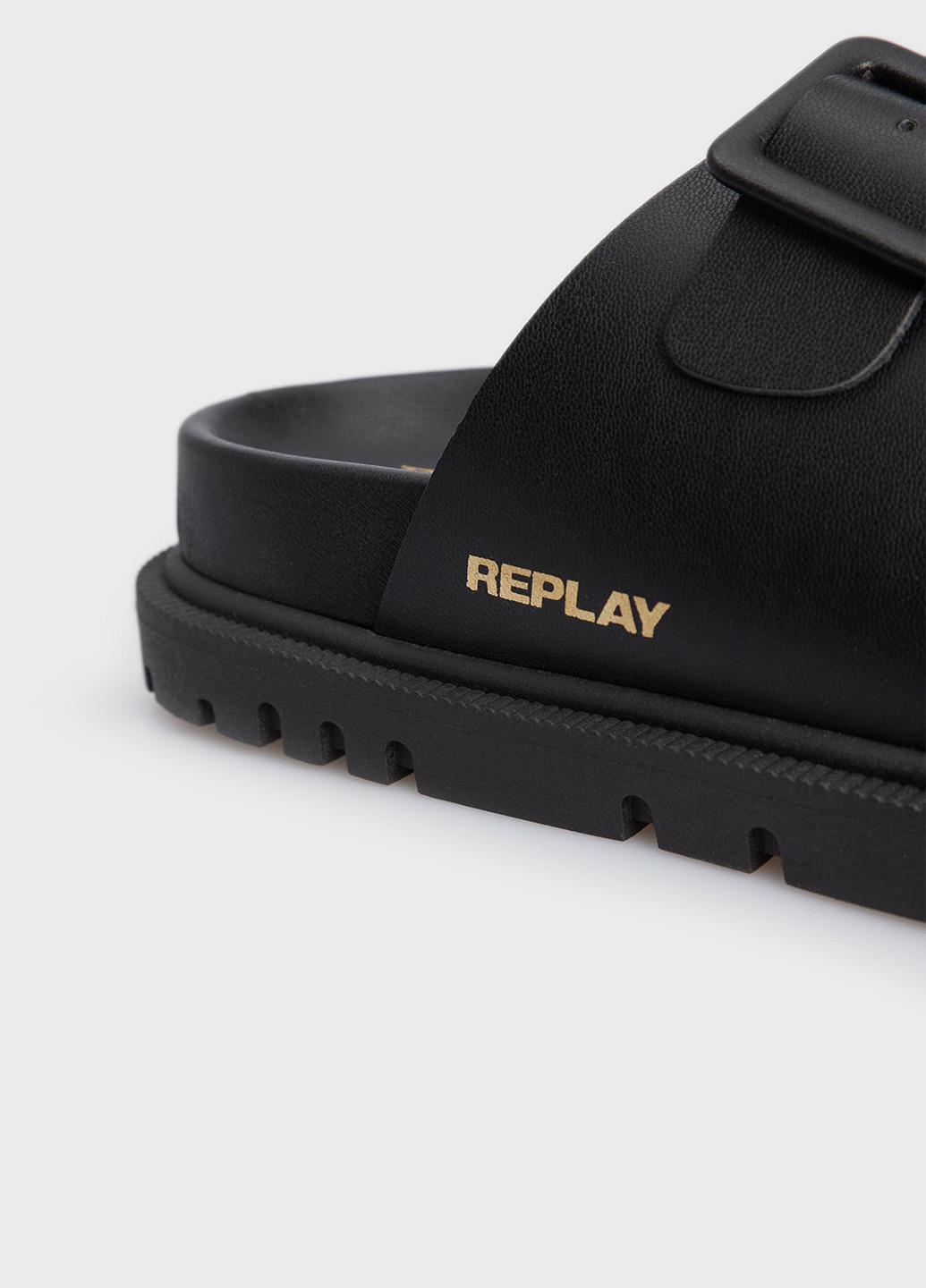 Черные шлепанцы Replay