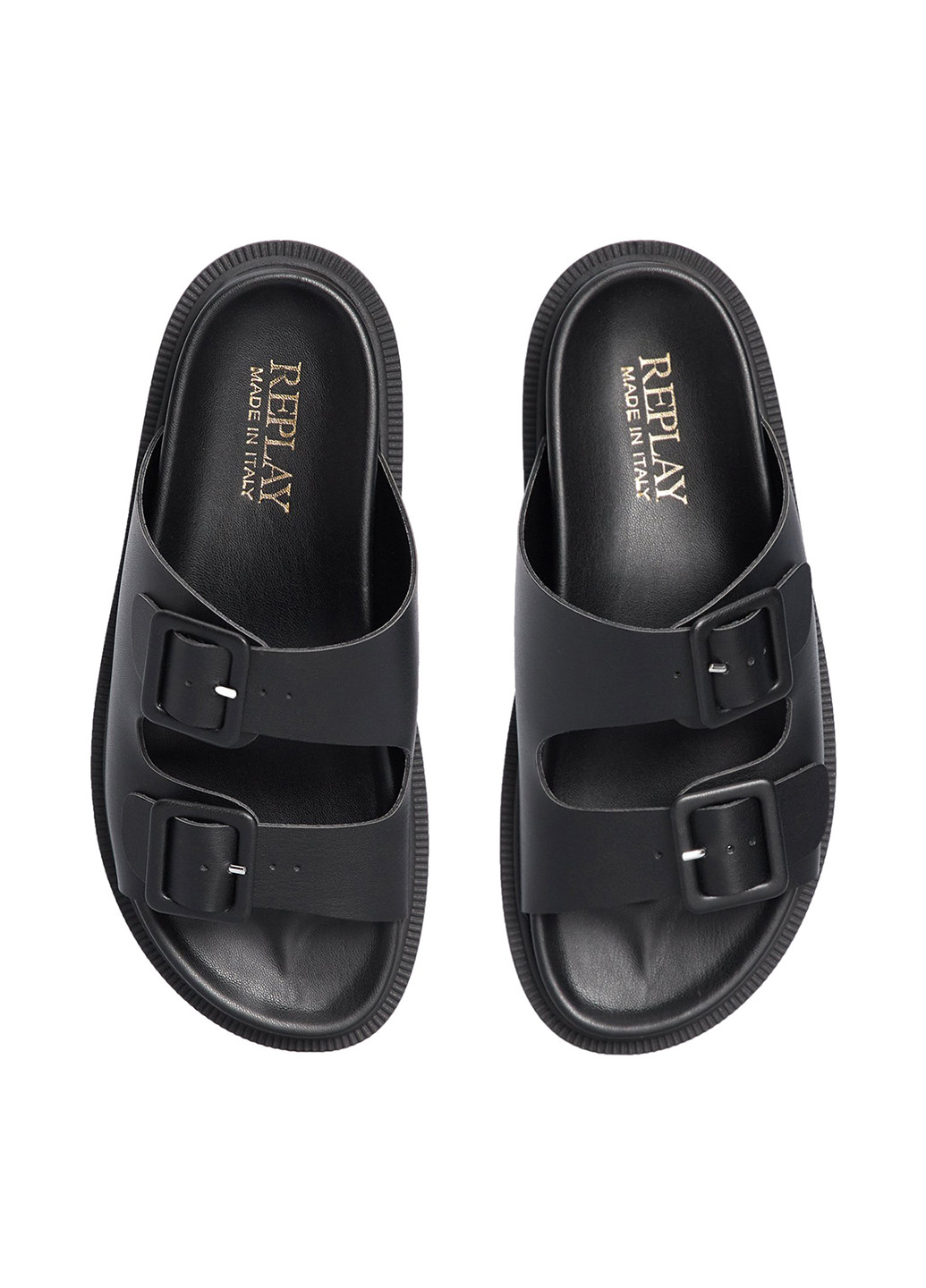 Черные шлепанцы Replay