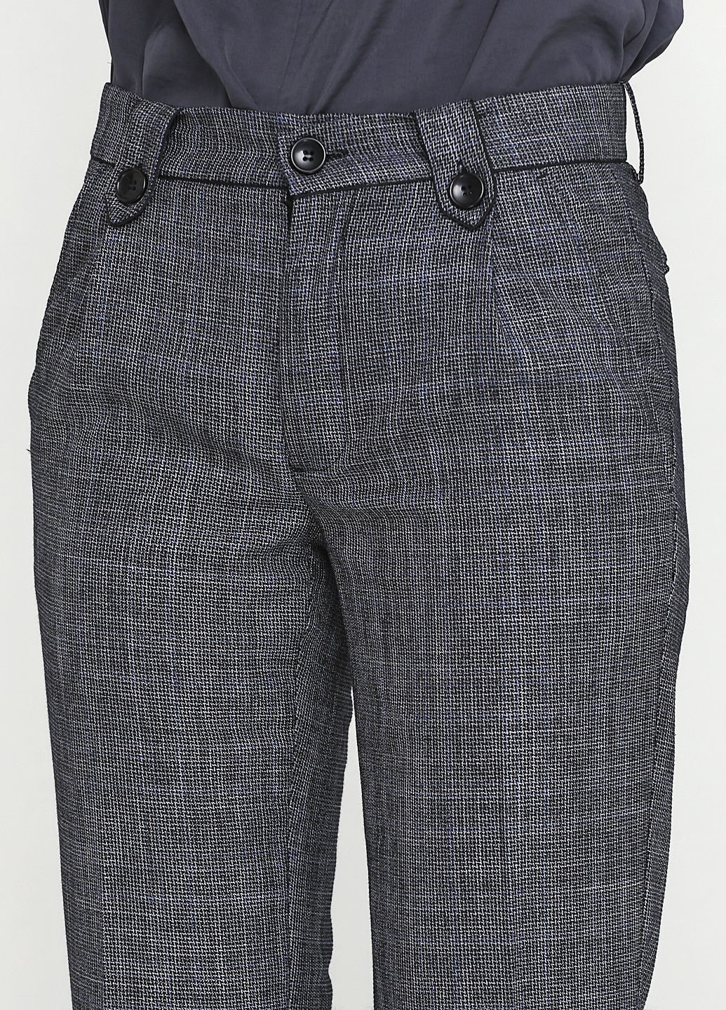 Грифельно-серые классические демисезонные прямые брюки Savage