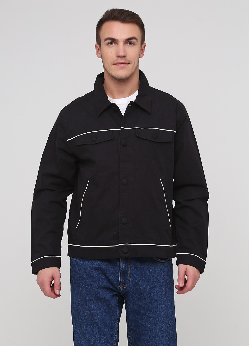 Чорна демісезонна куртка Weekday