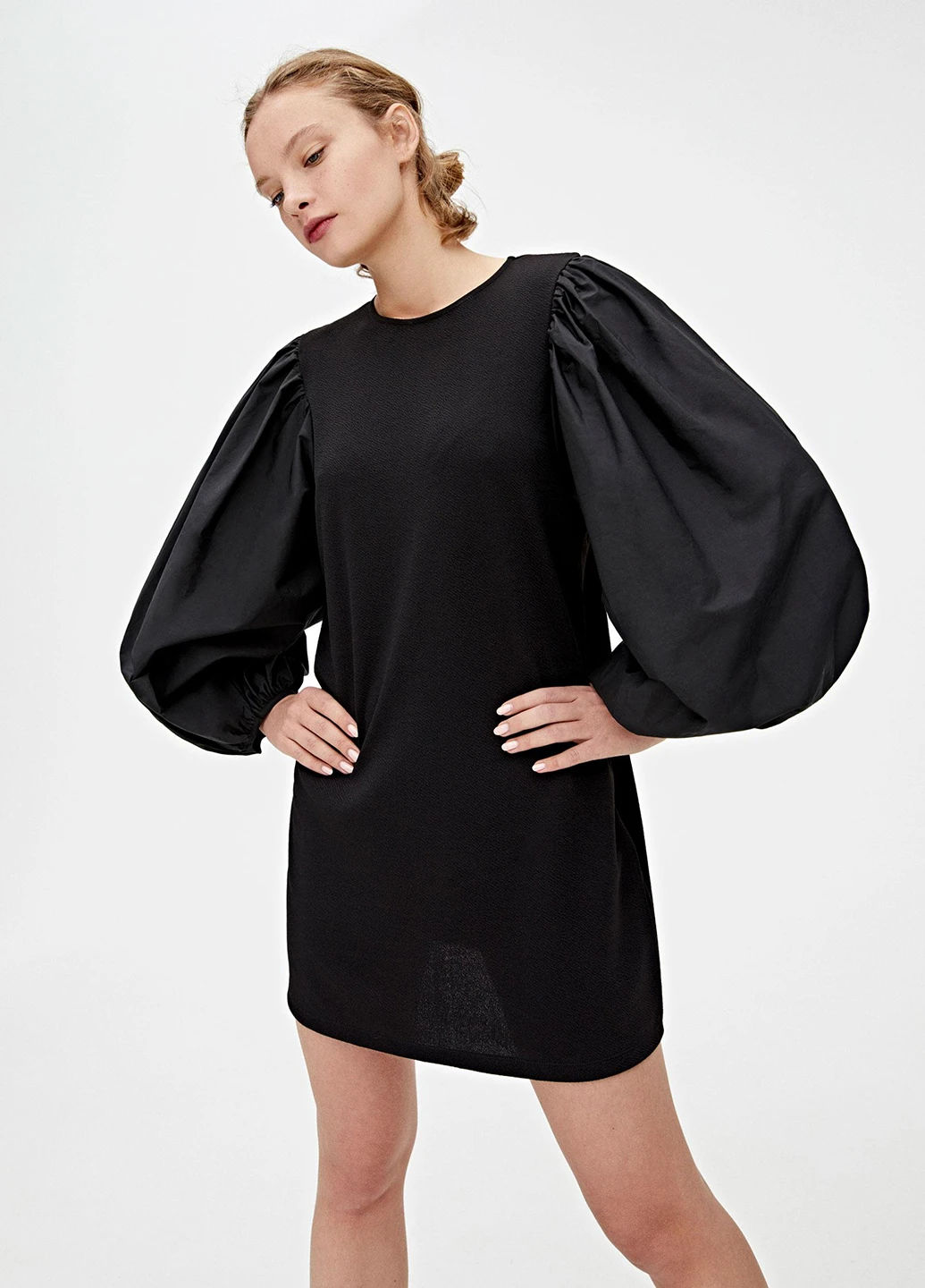 Черное кэжуал платье Pull & Bear однотонное