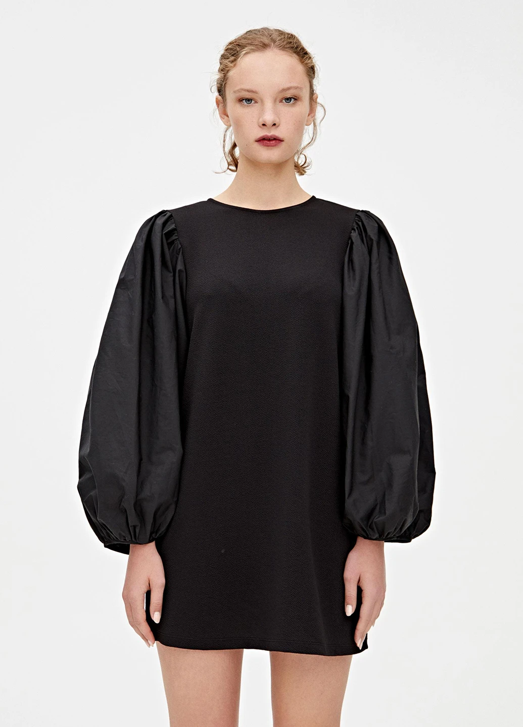 Черное кэжуал платье Pull & Bear однотонное
