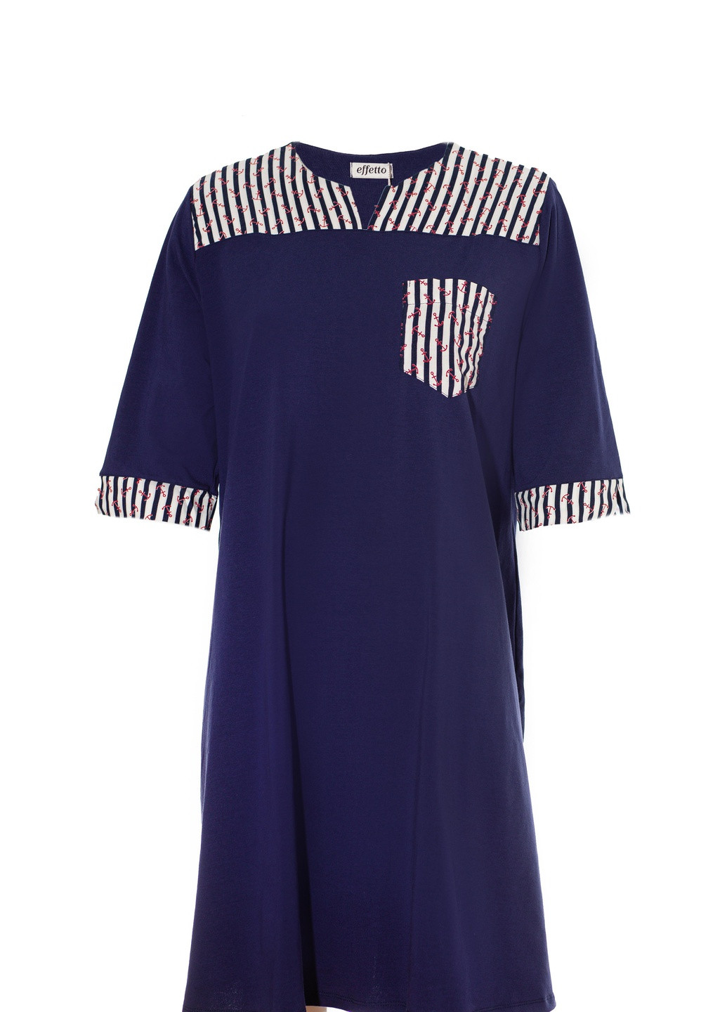 Синя повсякденний сукня жіноча s синя 0127 Effetto в смужку