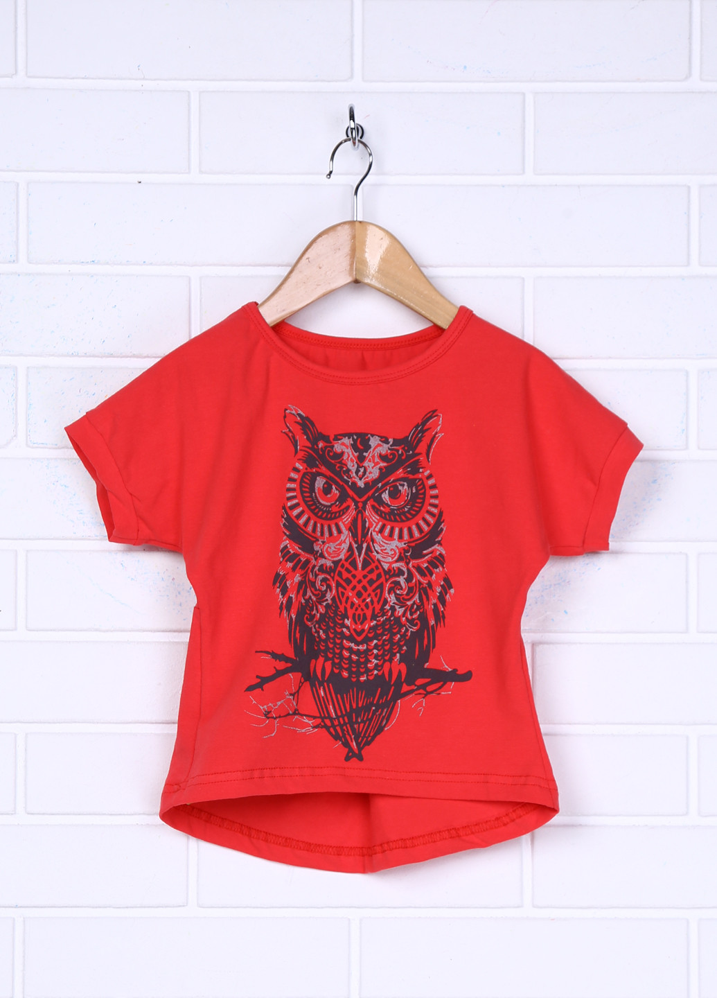 Красная летняя футболка с коротким рукавом Baby Art