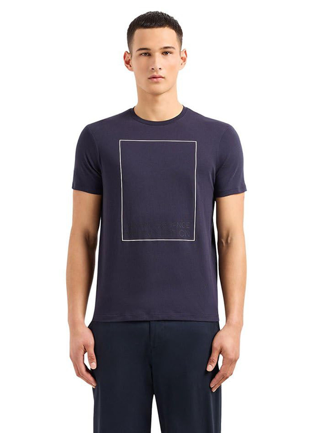 Темно-синяя футболка Armani Exchange