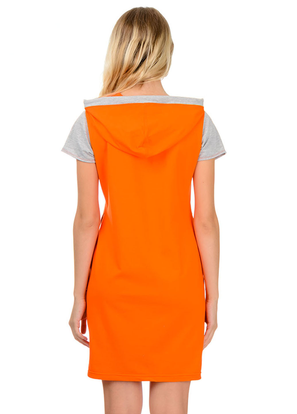 Оранжевое кэжуал платье Artystuff однотонное