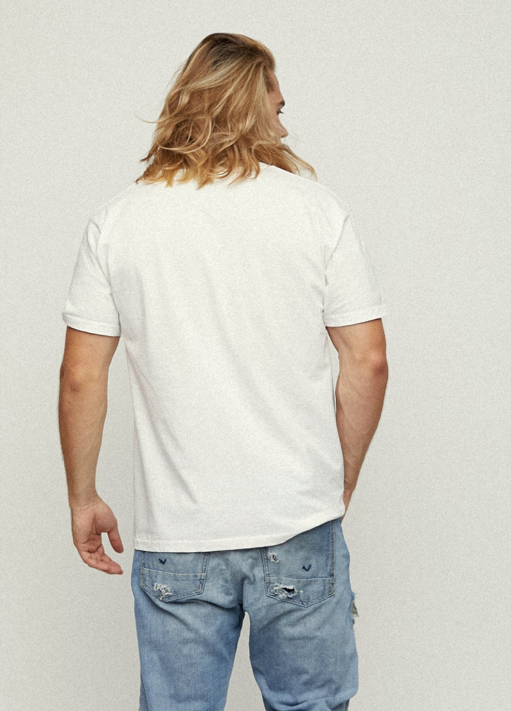 Белая футболка мужская basic /дышащий принт/ YAPPI