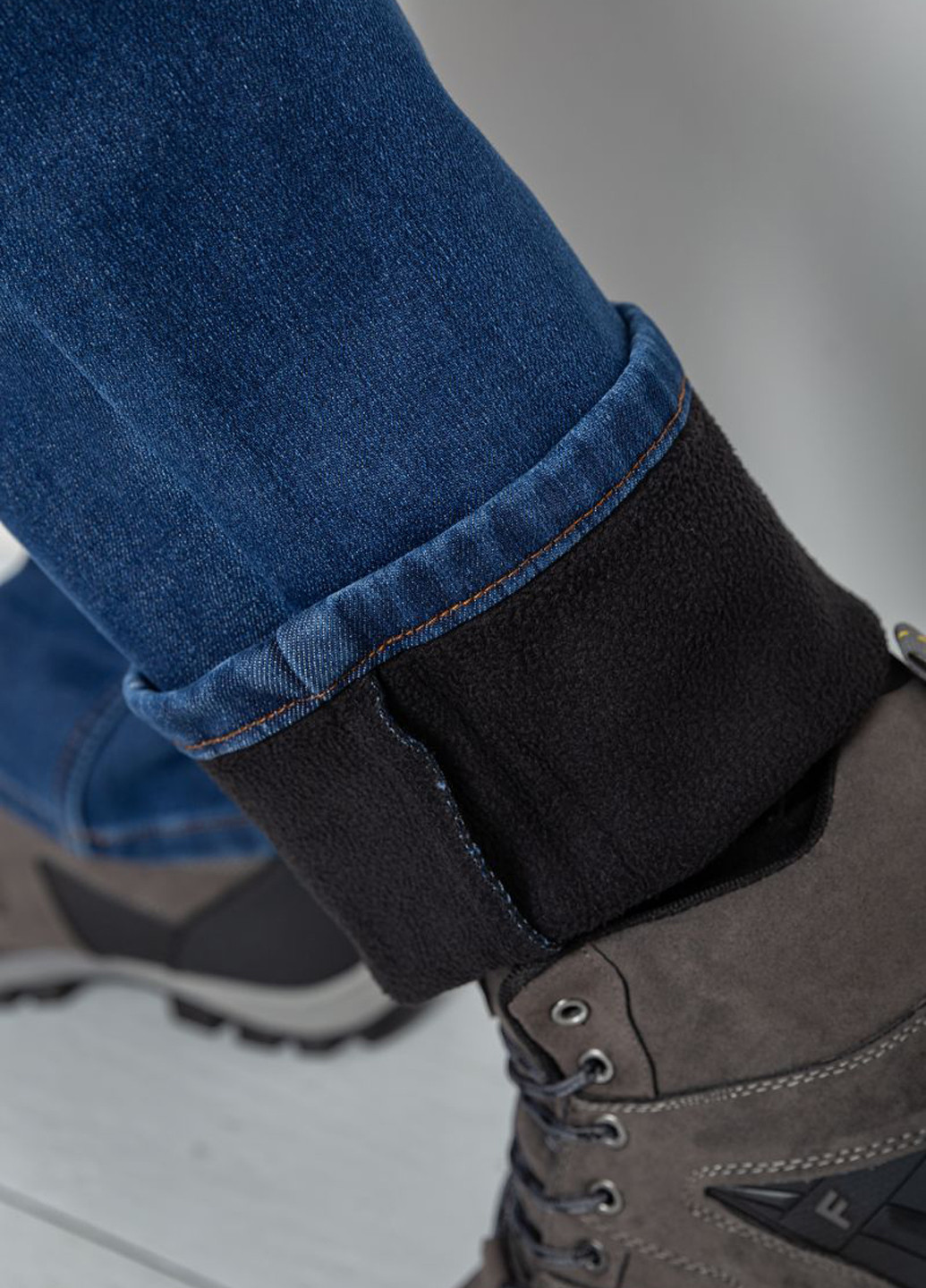 Синие демисезонные регюлар фит джинсы Ager