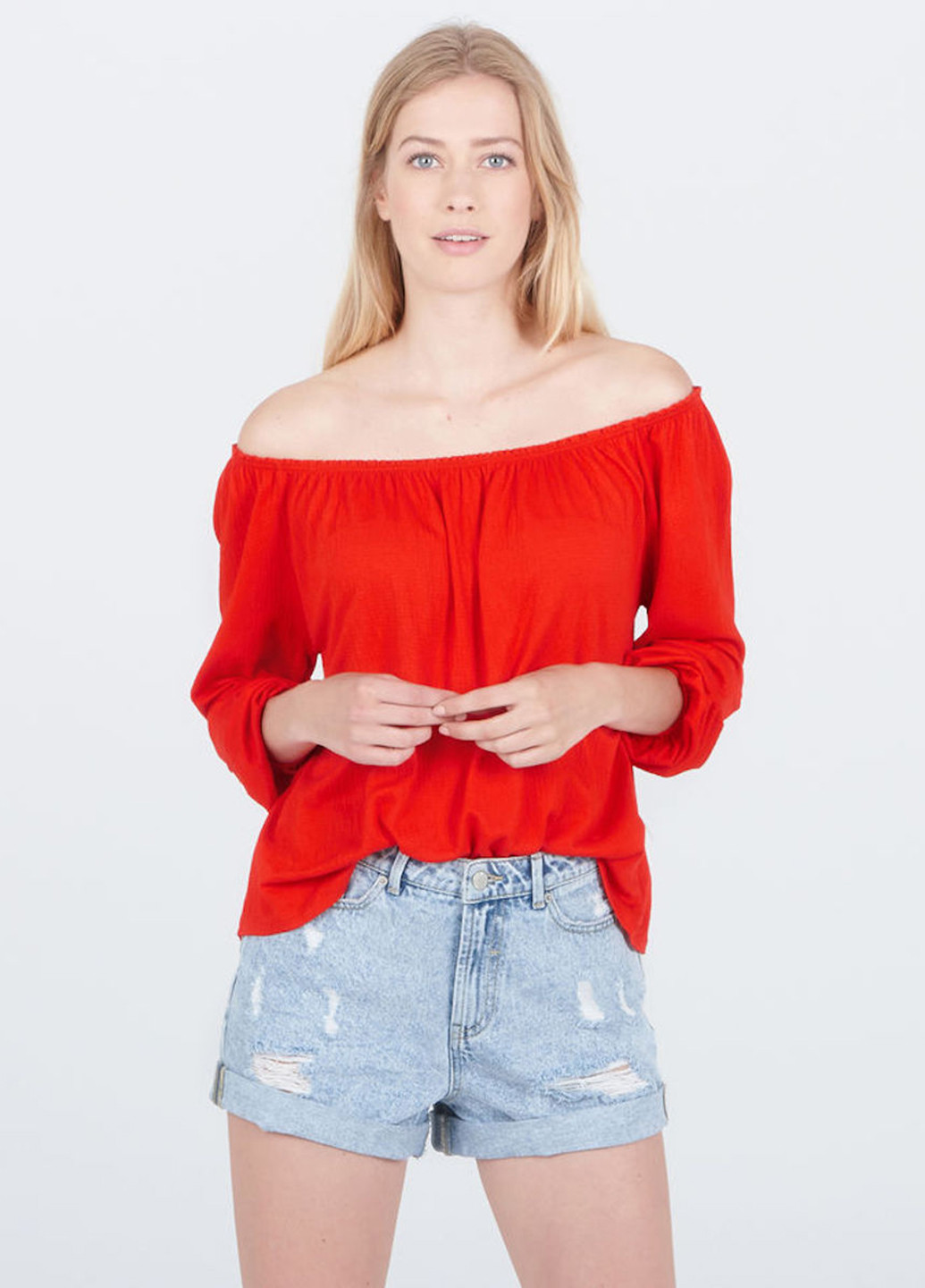 Красная летняя блуза Pimkie