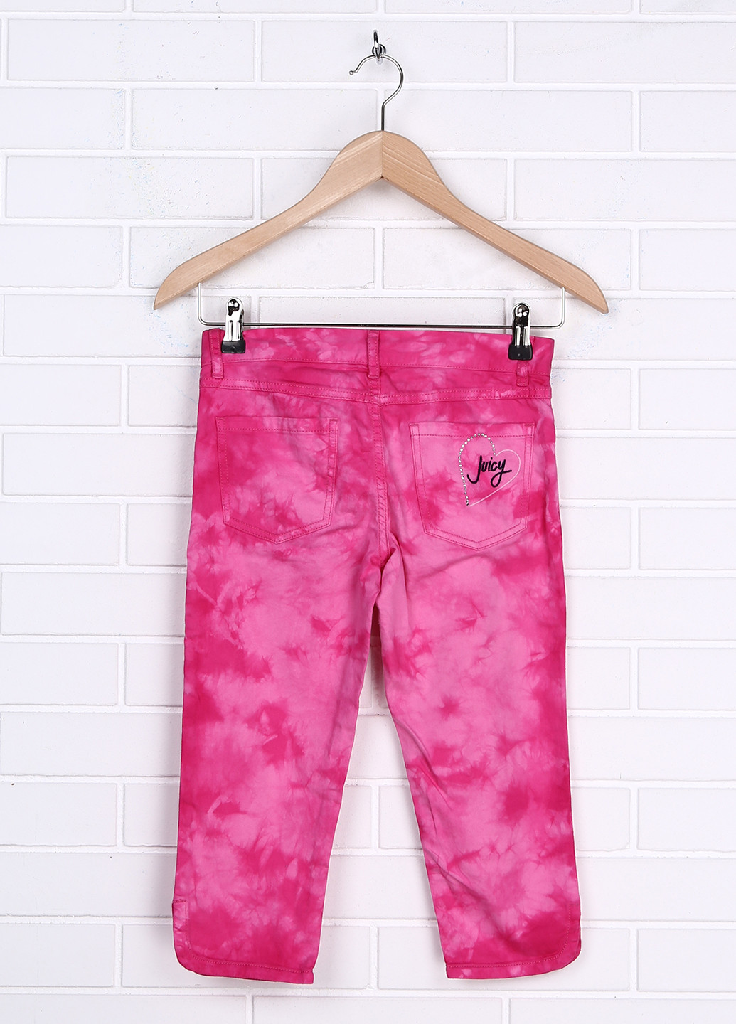 Розовые кэжуал летние со средней талией брюки Juicy Couture