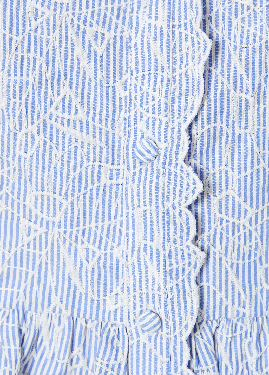 Светло-синее кэжуал платье рубашка KOTON в полоску