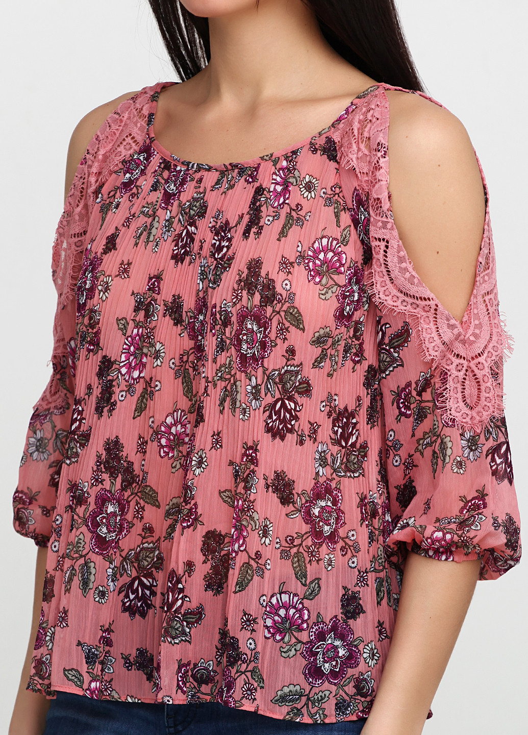 Розовая летняя блуза Francesca's