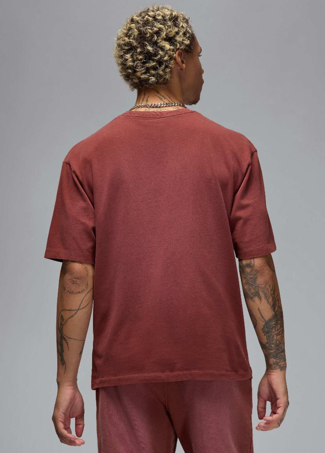 Бордова футболка fz1914-231 Jordan M J FLT ESS WSH 85 SS CRW