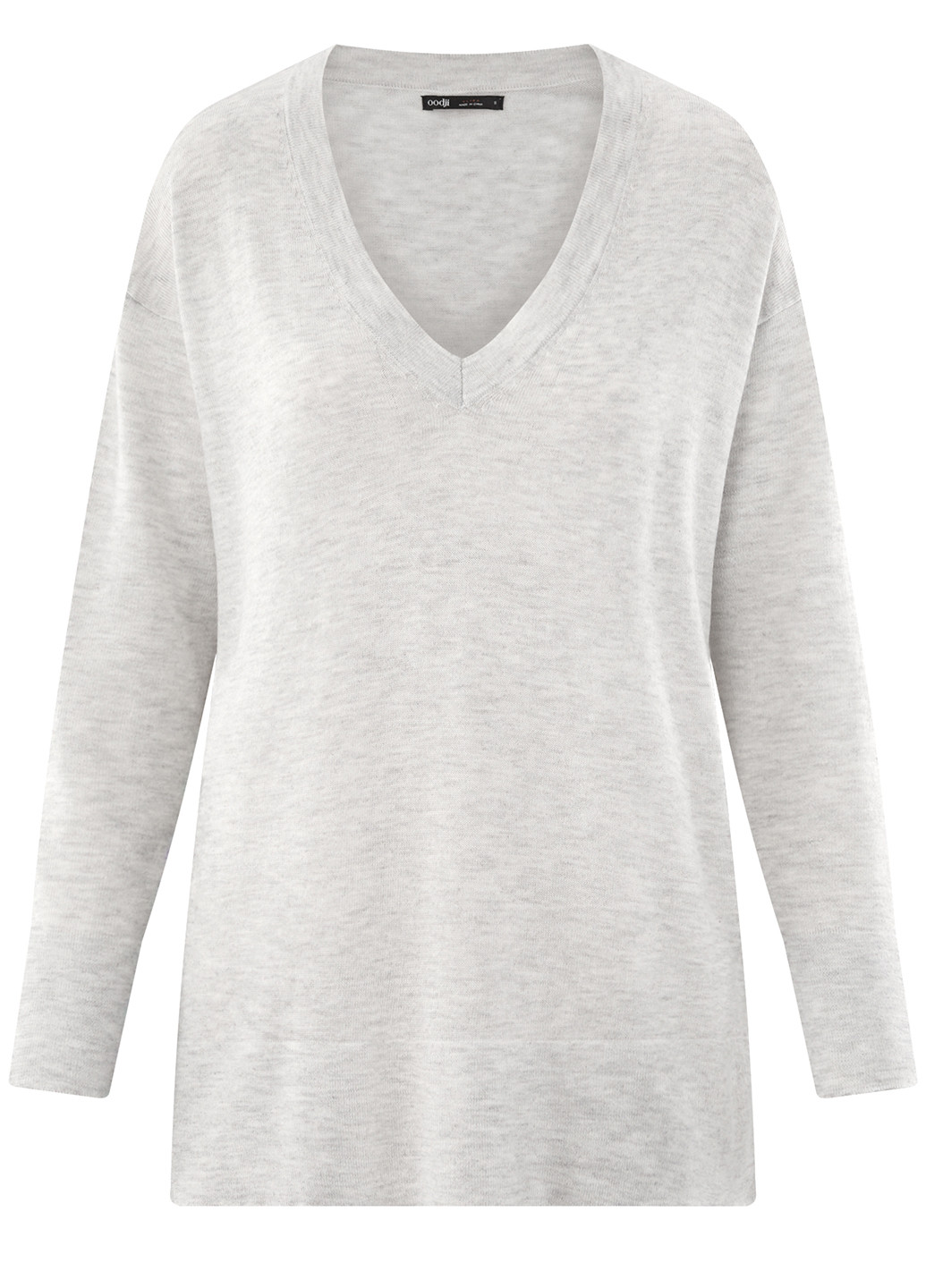 Світло-сірий демісезонний пуловер пуловер Oodji