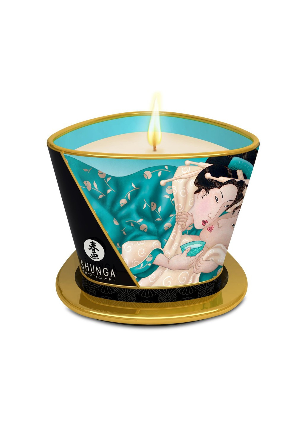 Массажная свеча Massage Candle - Island Blossoms (170 мл) с афродизиаками Shunga (255169438)