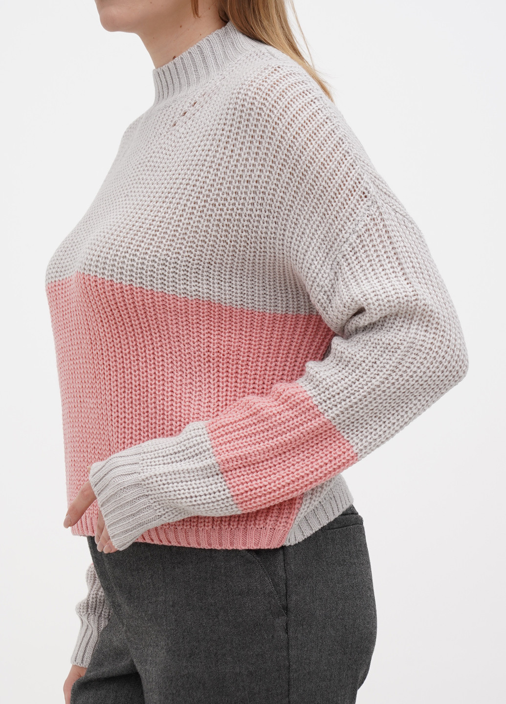 Комбинированный демисезонный свитер Terranova