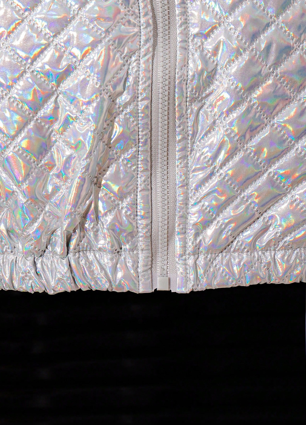 Серебристая демисезонная куртка куртка-лайнер SHEIN