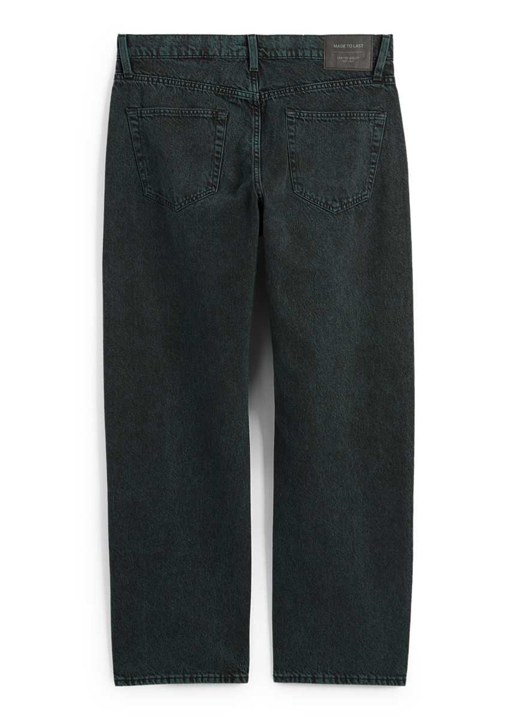 Темно-зеленые демисезонные прямые джинсы C&A