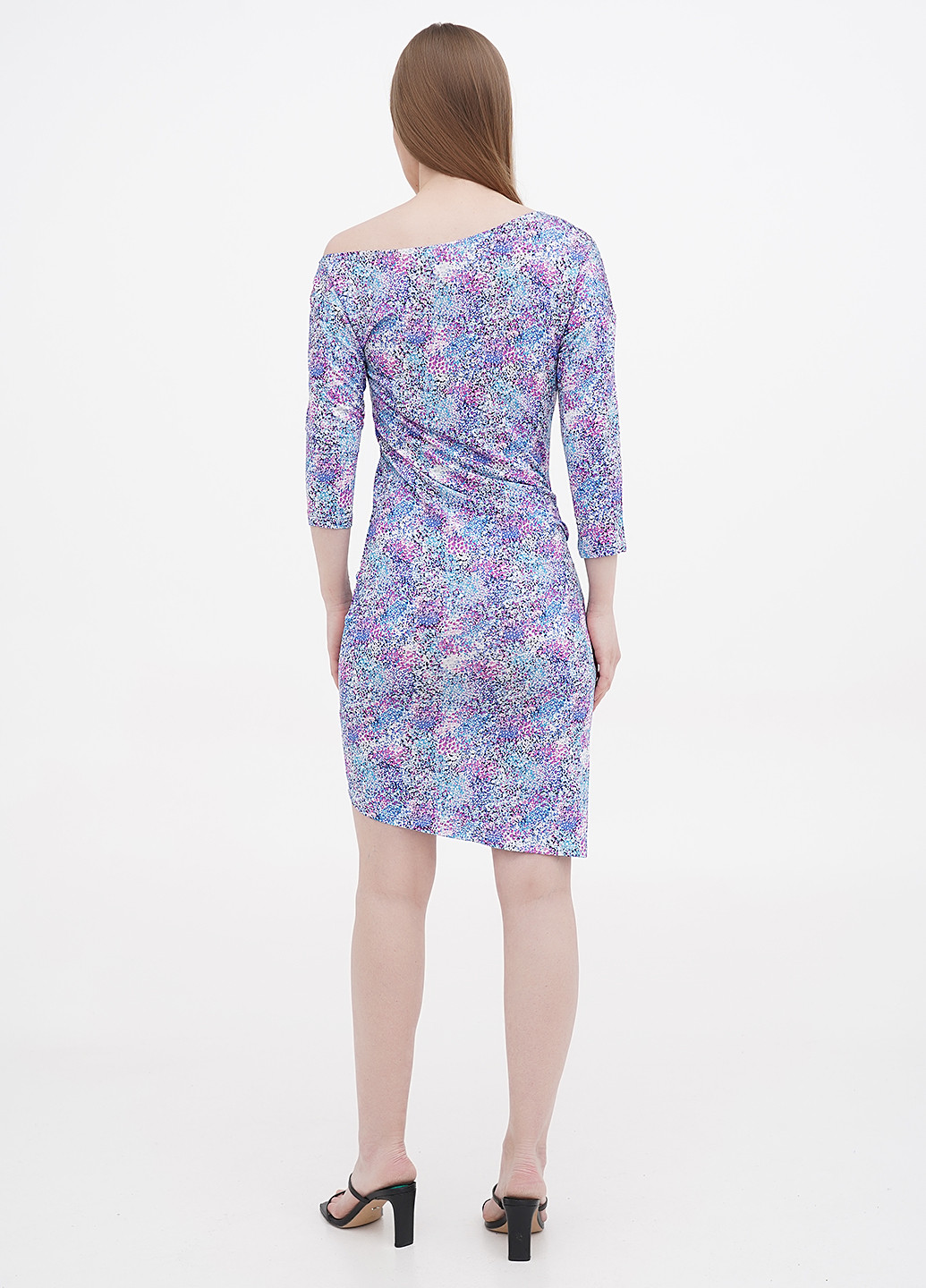 Сиреневое кэжуал платье футляр Liu Jo с абстрактным узором